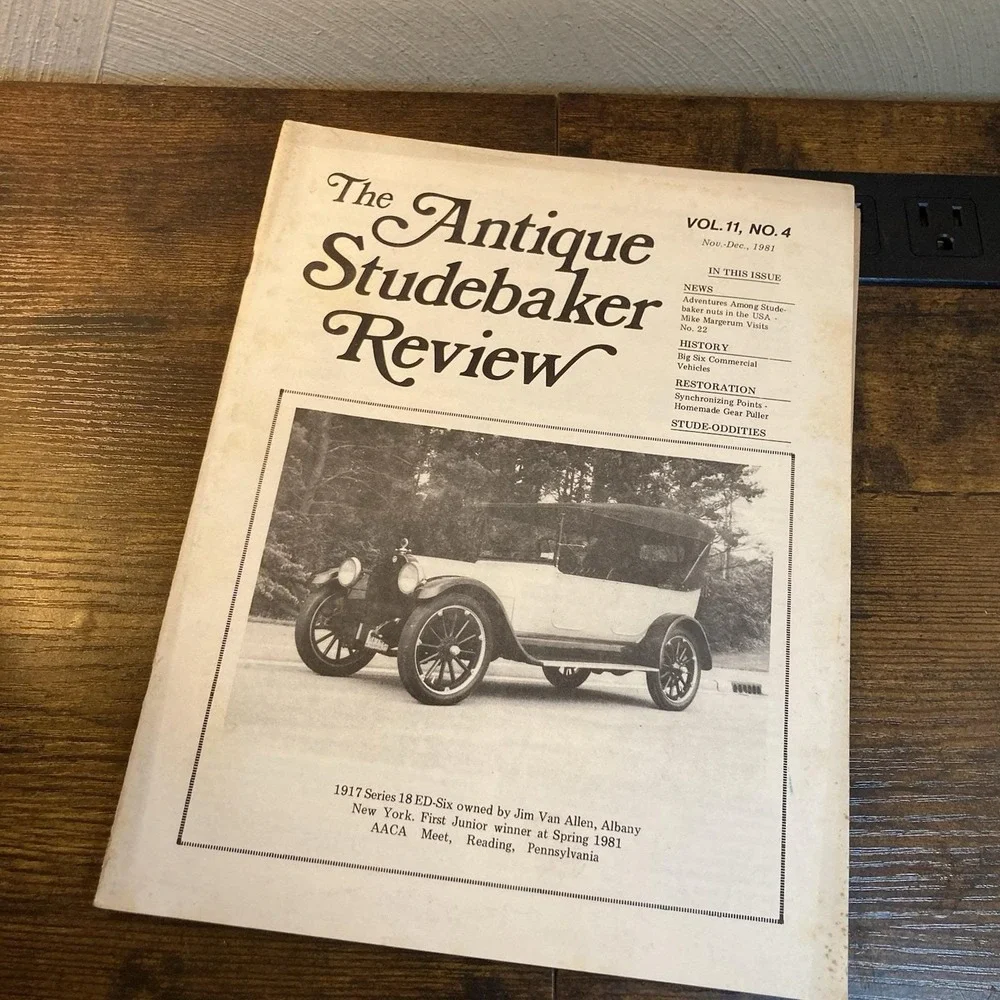 Antique Car Magazines Lot 1970s Studebaker Turning Wheels Photos Print Ads Vtg
